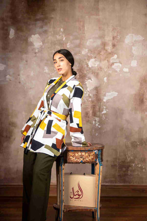 Mix Color Blazer