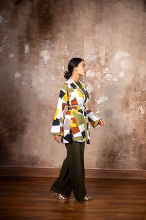 Mix Color Blazer