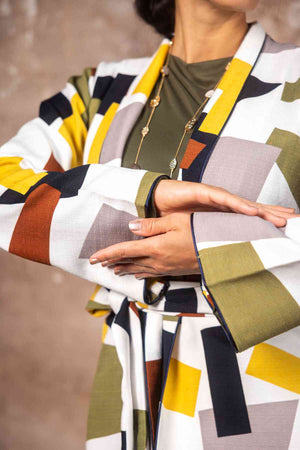 Mix Color Blazer