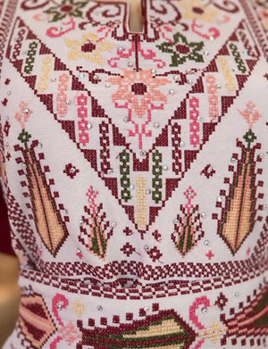 Palestinian Heritage Ivory Kaftan