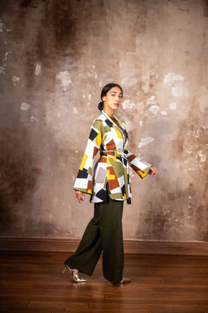 Mix Color Blazer