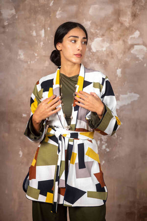 Mix Color Blazer