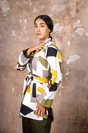 Mix Color Blazer