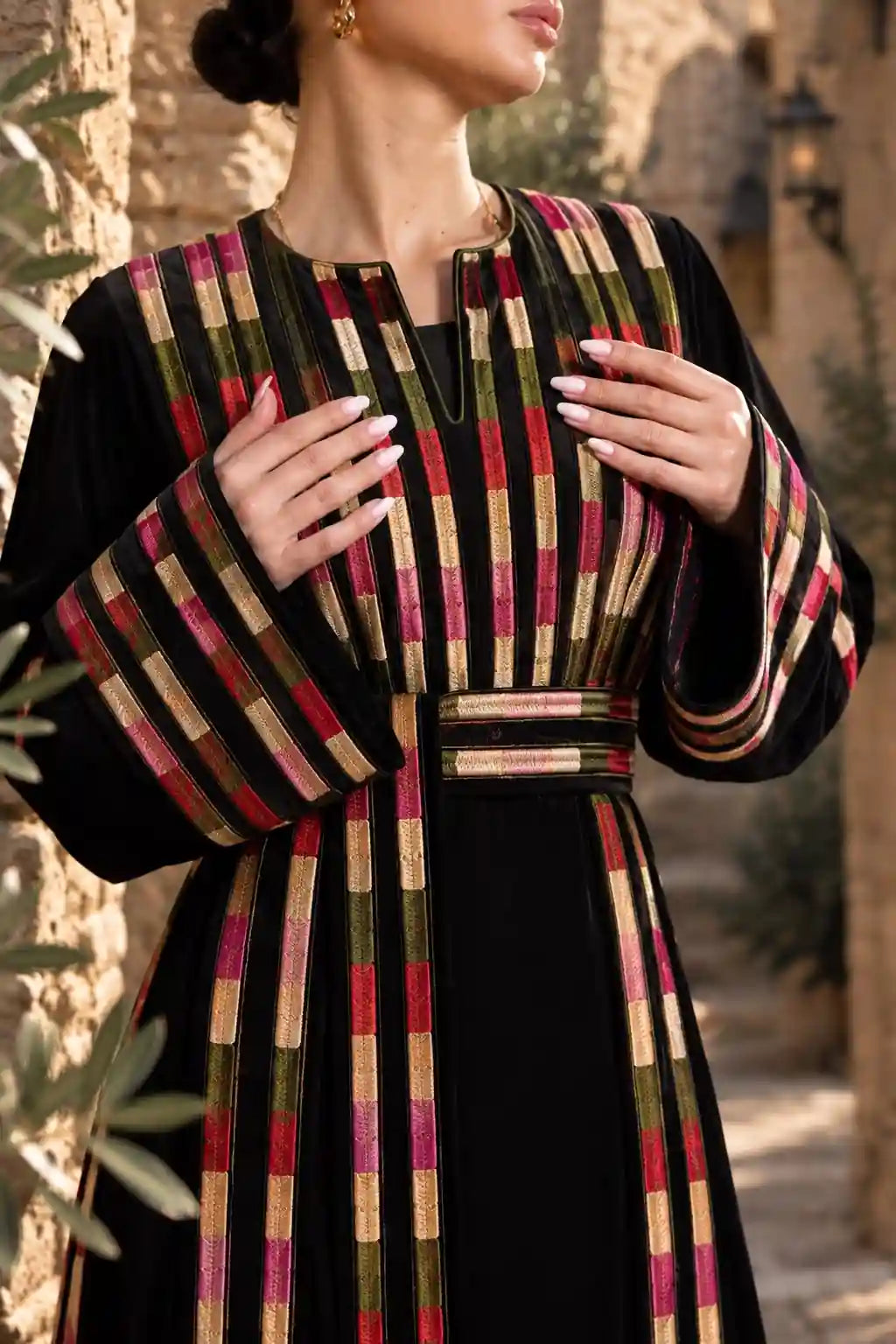 Multicolor Palestine Kaftan
