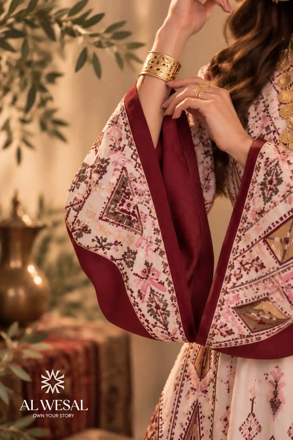 Palestinian Heritage Ivory Kaftan